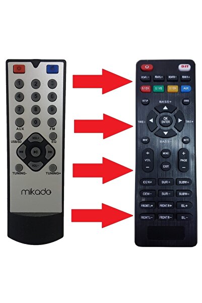Mikado Md-1212 Ses Sistemi Kumandası