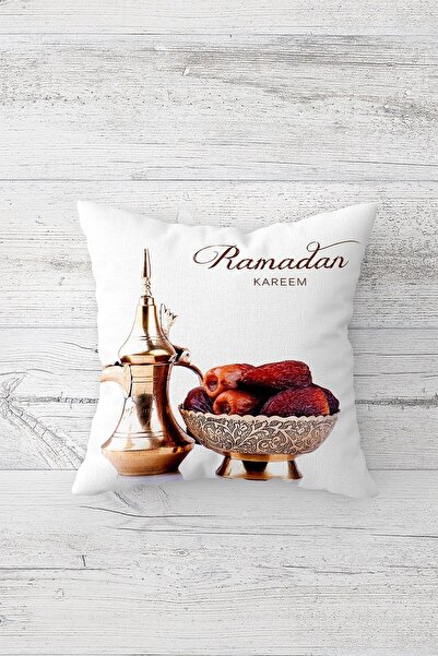 Pelangi غطاء وسادة مقعد رامزان زيمزيم هورما مبارك مطبوع على الوجهين بسحاب مخفي