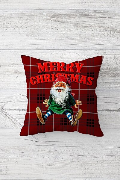 Pelangi غطاء وسادة بسحاب مخفي مطبوع على الوجهين لعيد الميلاد المجيد، غطاء وسا...