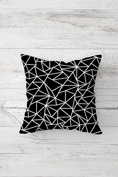 Pelangi نمط هندسي مطبوع على الوجهين - غطاء وسادة مقعد بسحاب مخفي