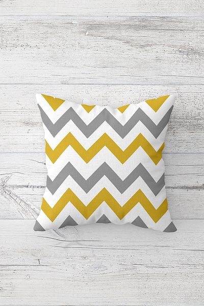 Pelangi Colorful Zigzag Geometric Double Side Print Hidden Zippered Pillowcase Throw Pillow Seat Pillow Case