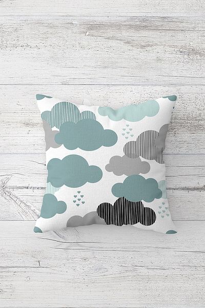 linazaitun One Side Printed Hidden Zipper Washable Stain Resistant Decorative Throw Pillow Cover Pillow Case