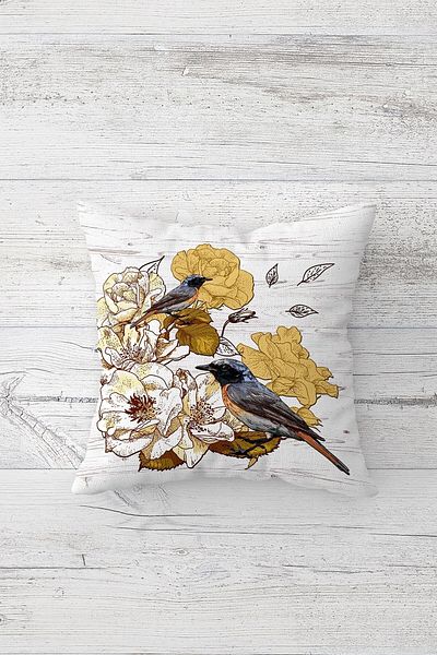 linazaitun One Side Printed Hidden Zipper Washable Stain Resistant Decorative Throw Pillow Cover Pillow Case