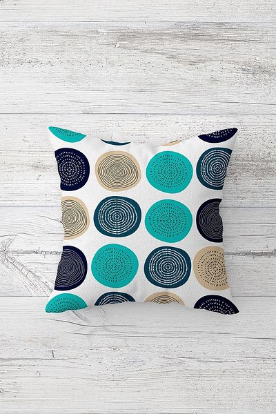 MDLİFE HOME One Side Printed Hidden Zipper Washable Stain Resistant Decorative Throw Pillow Cover Pillow Case
