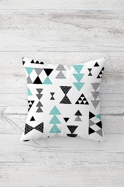 linazaitun One Side Printed Hidden Zipper Washable Stain Resistant Decorative Throw Pillow Cover Pillow Case