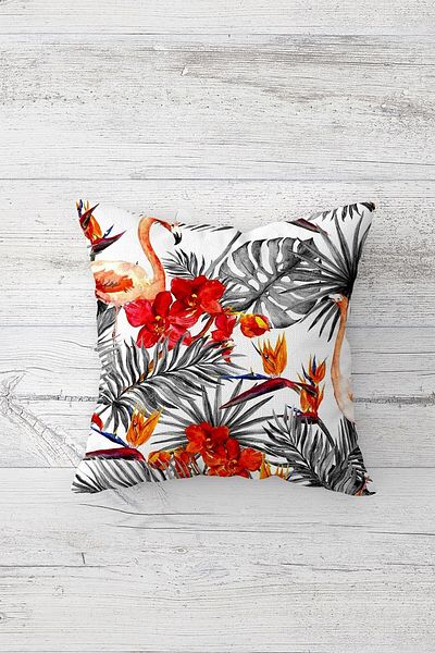 linazaitun One Side Printed Hidden Zipper Decorative Pillowcase Throw Pillow Case Seat Pillowcase