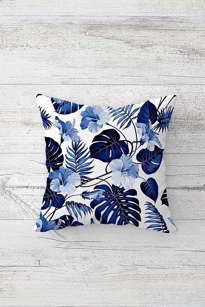 linazaitun One Side Printed Hidden Zipper Washable Stain Resistant Decorative Throw Pillow Cover Pillow Case