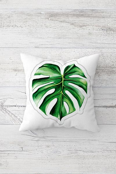 linazaitun One Side Printed Hidden Zipper Washable Stain Resistant Decorative Throw Pillow Cover Pillow Case