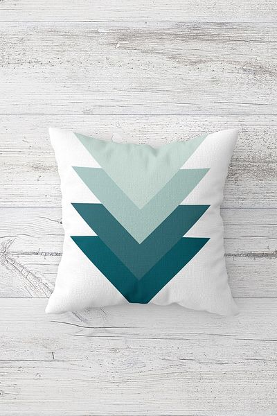 linazaitun One Side Printed Hidden Zipper Washable Stain Resistant Decorative Throw Pillow Cover Pillow Case