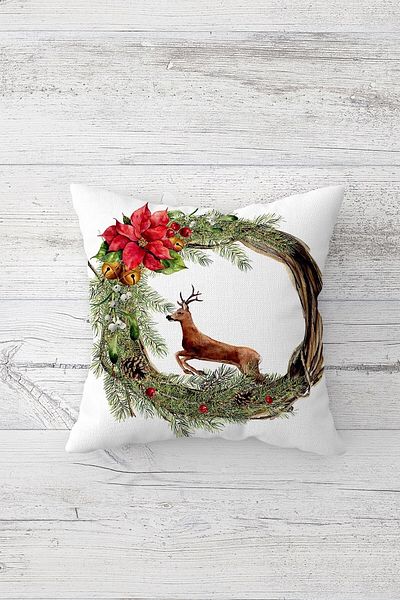linazaitun One Side Printed Hidden Zipper Decorative Pillowcase Throw Pillow Case Seat Pillowcase