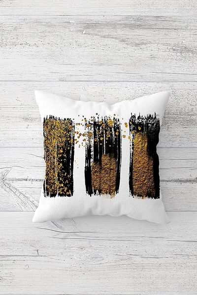 linazaitun One Side Printed Hidden Zipper Washable Stain Resistant Decorative Throw Pillow Cover Pillow Case