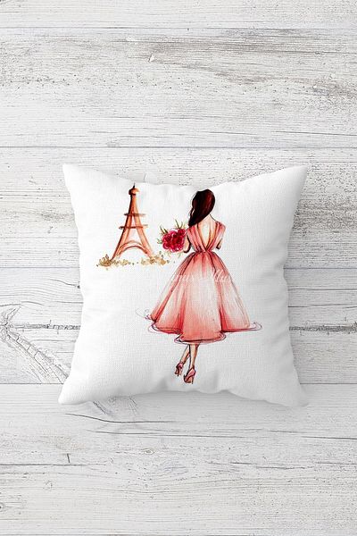 linazaitun One Side Printed Hidden Zipper Decorative Pillowcase Throw Pillow Case Seat Pillowcase