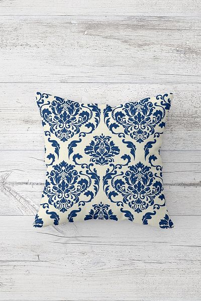 linazaitun One Side Printed Hidden Zipper Washable Stain Resistant Decorative Throw Pillow Cover Pillow Case
