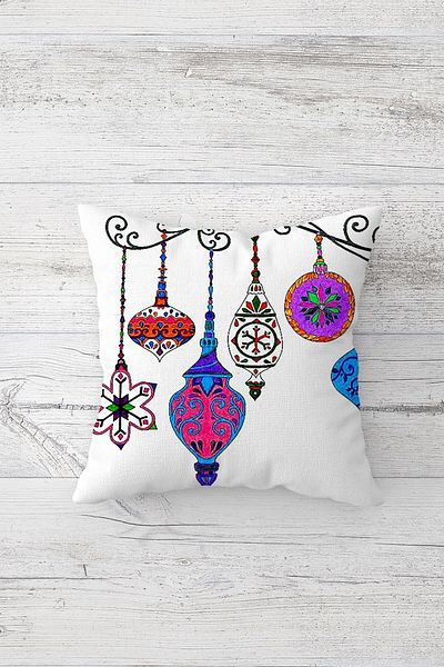 linazaitun One Side Printed Hidden Zipper Decorative Pillowcase Throw Pillow Case Seat Pillowcase