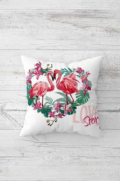 linazaitun One Side Printed Hidden Zipper Decorative Pillowcase Throw Pillow Case Seat Pillowcase