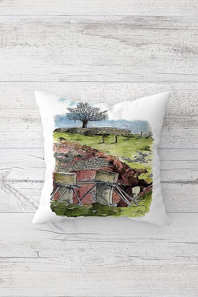 linazaitun One Side Printed Hidden Zipper Decorative Pillowcase Throw Pillow Case Seat Pillowcase