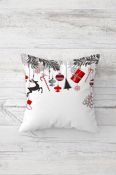 linazaitun One Side Printed Hidden Zipper Washable Stain Resistant Decorative Throw Pillow Cover Pillow Case