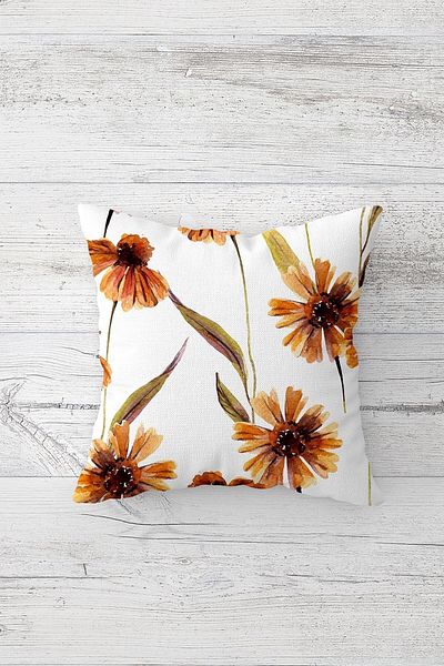 linazaitun One Side Printed Hidden Zipper Washable Stain Resistant Decorative Throw Pillow Cover Pillow Case