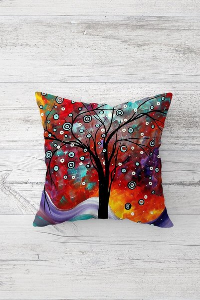 linazaitun One Side Printed Hidden Zipper Washable Stain Resistant Decorative...