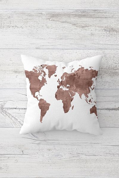 linazaitun One Side Printed Hidden Zipper Decorative Pillowcase Throw Pillow Case Seat Pillowcase