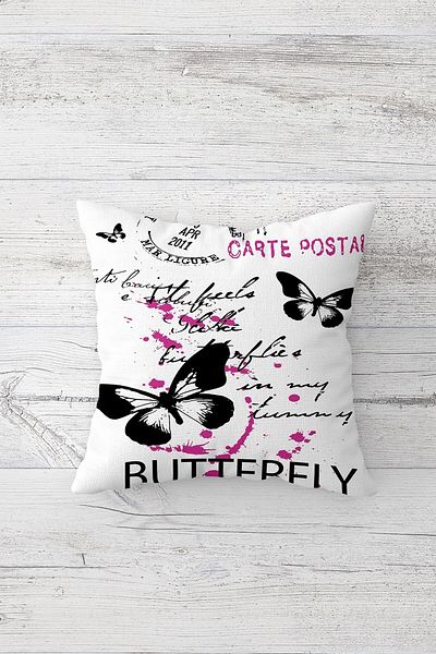 linazaitun One Side Printed Hidden Zipper Decorative Pillowcase Throw Pillow Case Seat Pillowcase