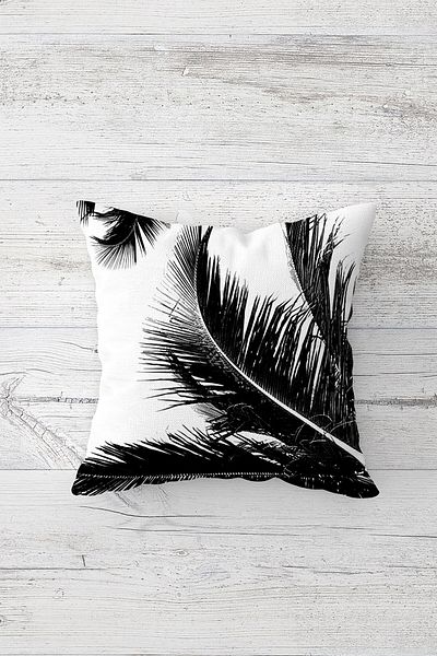 linazaitun One Side Printed Hidden Zipper Washable Stain Resistant Decorative Throw Pillow Cover Pillow Case