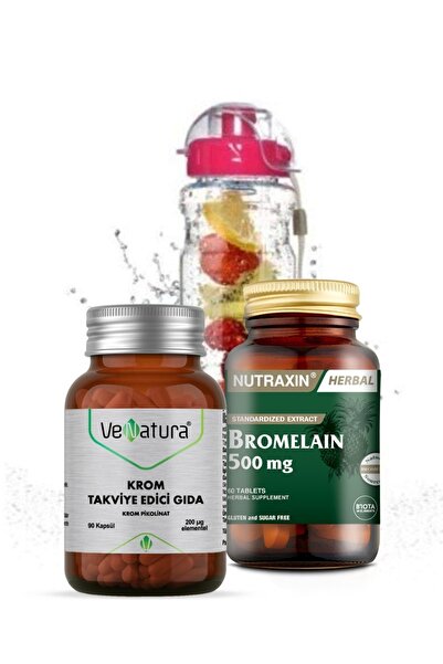 VeNatura Nutaxin Bromelain 500 mg + Krom 500 mg + Detox Matara