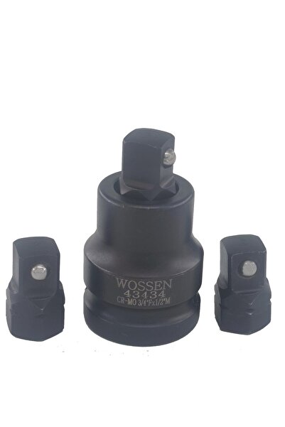 Wossen Dönüştürücü Adaptör 3/4'ten 1/2'ye Değişken Uçlu Profesyonel 3/4''f×12''m 3 Yedekli