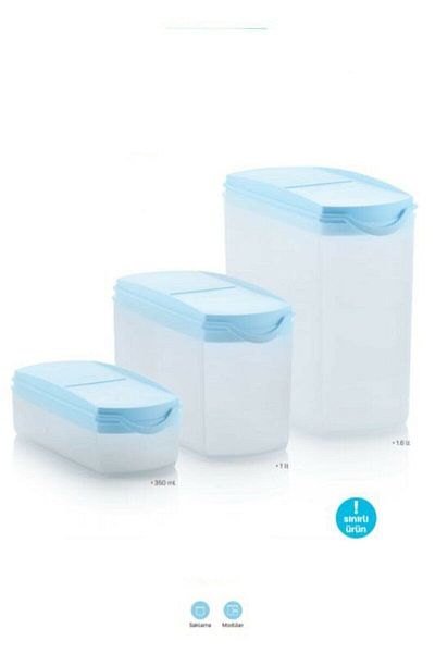 Tupperware Oval Design 3 Pieces Set of 2