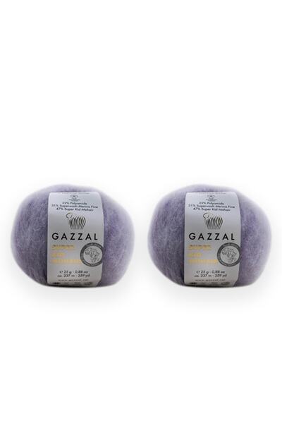 Gazzal Super Kid Mohair 25 Gr 5'Li Package 78% Wool 22% Pa Blended Natural Hand Knitting Yarn Taka Yarn 64413
