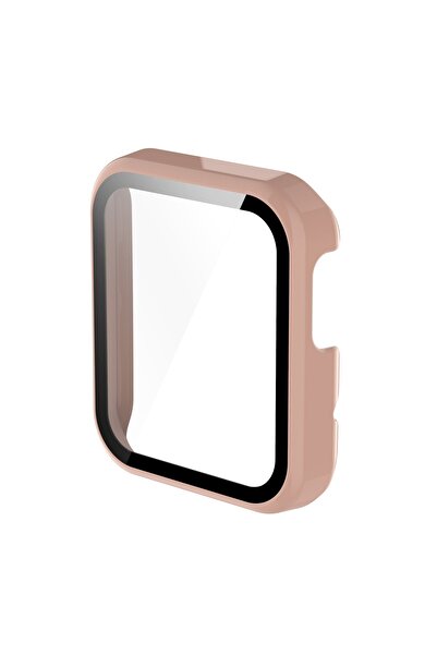 Microcase Xiaomi Mi Watch Lite Ekran Korumalı Sert Slim Rubber Kılıf - Pembe