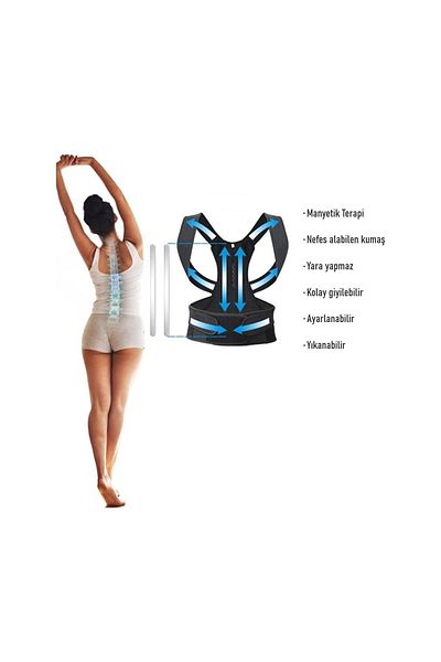 Ankaflex Underwire Magnetic Upright Posture Corset Waist Back Kyphosis Scoliosis Corset Holding Upright Corset Hunched Upright Sitting