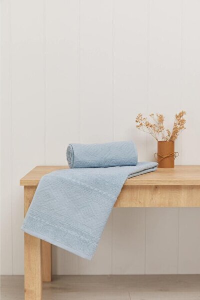 MiniHome Рушник з візерунком «Кілим» з жакардової тканини, 2 шт., 50x90, синій