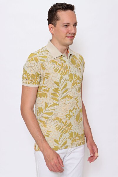 U.S. Polo Assn. Μπλουζάκι με μοτίβο με γιακά πόλο