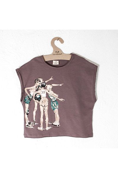 Coco & Bamboo Modal Unisex Crop T-shirt