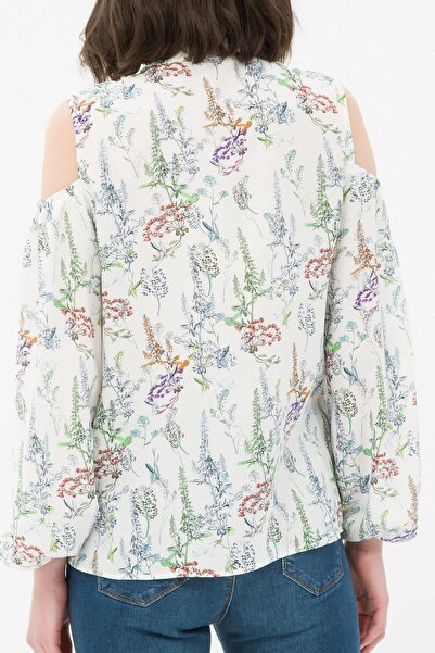 Koton Női fehér mintás ing 6YAL61395JW