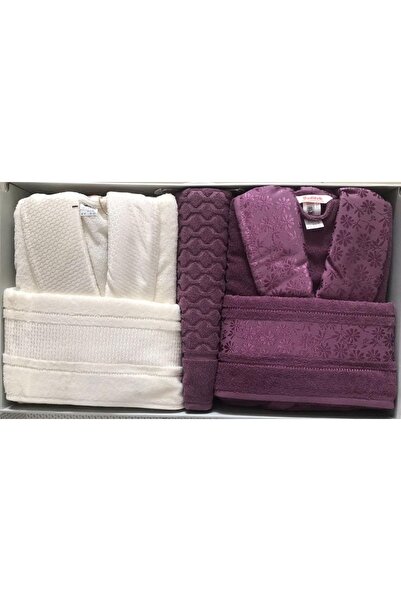 Özdilek Blossom Happy Aile Seti Mürdüm - Krem