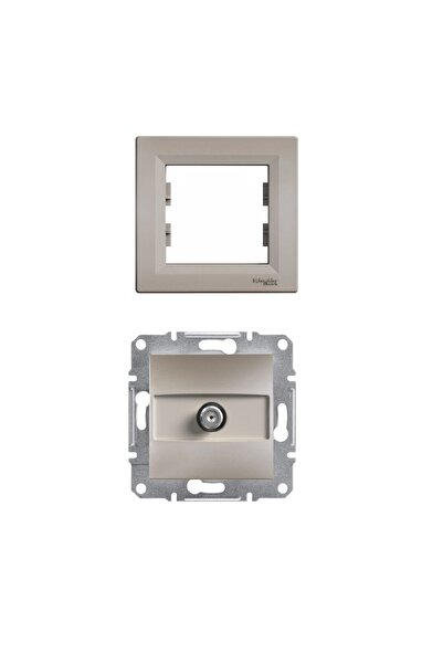 SCHNEIDER Asfora Bronze Sat (F Connector) (Satellite) (with Frame)