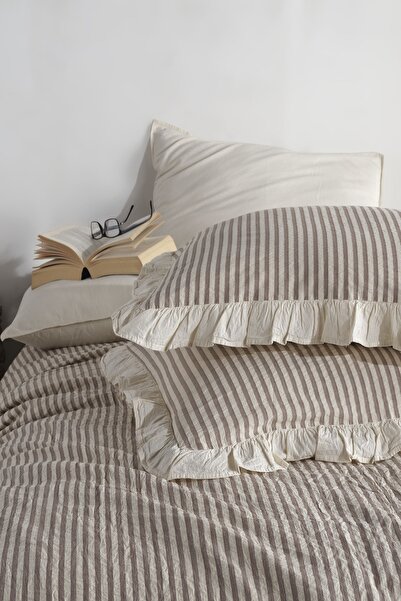 Macas Home 100% pamut fodros dupla paplanhuzat szett - festett fonal 200*220