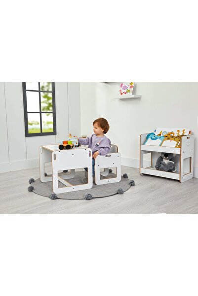 Minera 2-4 Yaş Kumru Montessori Çocuk Oyun, Çalışma, Aktivite Masası Ve Sanda...