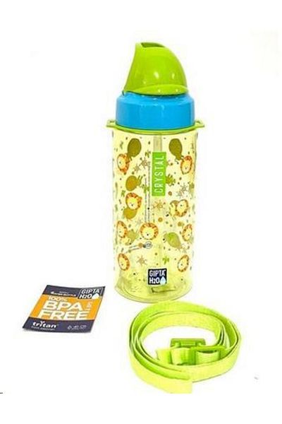 Gıpta Crystal Tritan Patterned (green-blue) Water Bottle 500 Cc