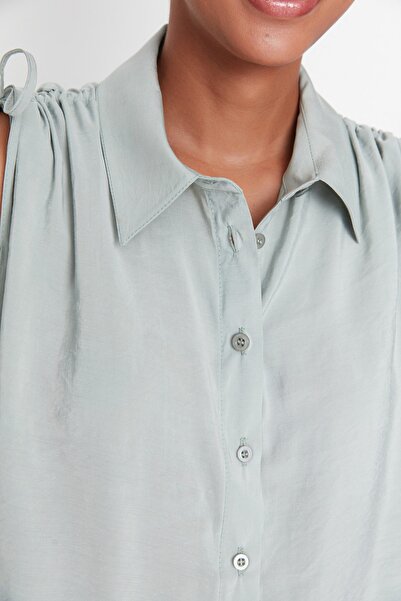Trendyol Collection Mint Sleeveless Shirt TWOSS22GO00104