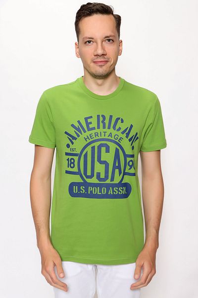 U.S. Polo Assn. Πράσινο ανδρικό μπλουζάκι