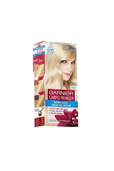 Garnier Çarpici Renkler Saç Boyası 111 Eksta Açık Gümüş Sarısı