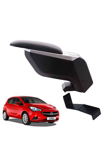 3 Tıkla Opel Corsa E 2018 Gray-black Armrest Armrest with Steel Foot Without Piercing