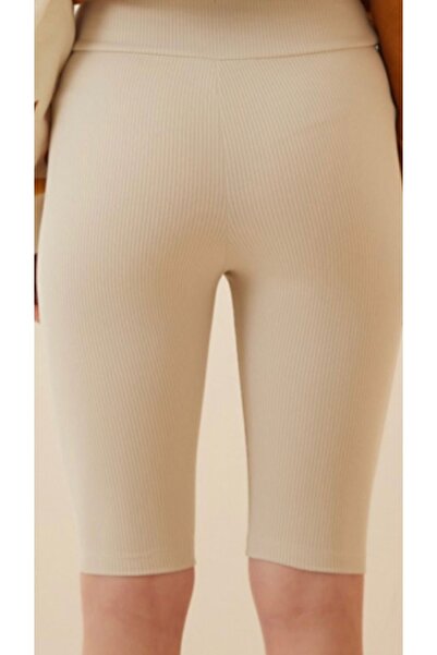 Notte Rossa Ribbed High Waist Recovery Short Shorts Leggings Sports