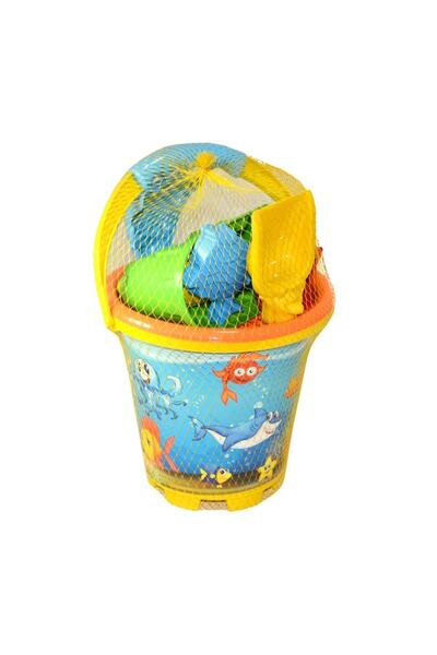 CAN OYUNCAK 160 دلو كبير مصور، بني، تصميم متين وأنيق