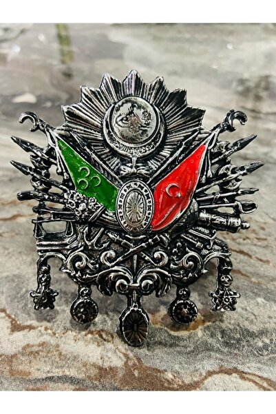otodemir Osmanlı Tuğrası Orta Boy Metal Döküm Vidalı