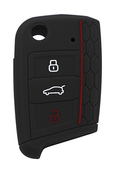 Uzay Husa pentru chei din silicon pentru Volkswagen Seat Skoda Polo Tiguan Go...