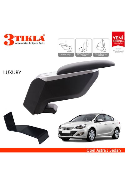 3 Tıkla Opel Astra J 2016 Saloon Non-Pierced Steel Leg Gray Black Armrest Armrest